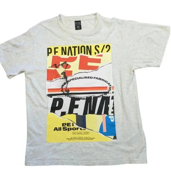 P.E. Nation Graphic Tee T-Shirt Logo Print Sz Medium - Picture 3 of 6